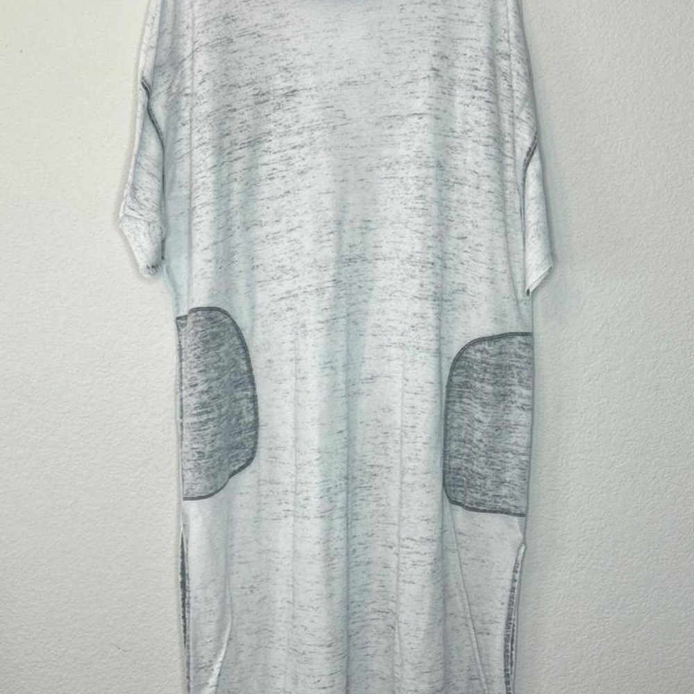 Intimately Free People Spring Breeze Midi Dress Gray Burnout Lounge Sleep M